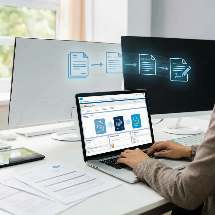 docu2.me e sign2.me funcionando dentro do Salesforce