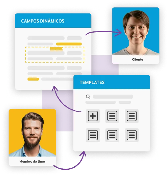 Templates de documentos com campos dinâmicos do Salesforce